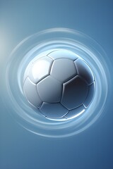 Obraz premium AI Generative. Motion Blur Soccer Ball in Spin. 2