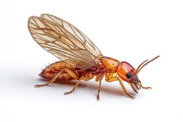 Fototapeta premium Isolated Termite. Flying Alates from Ant Colony in Nature Environment