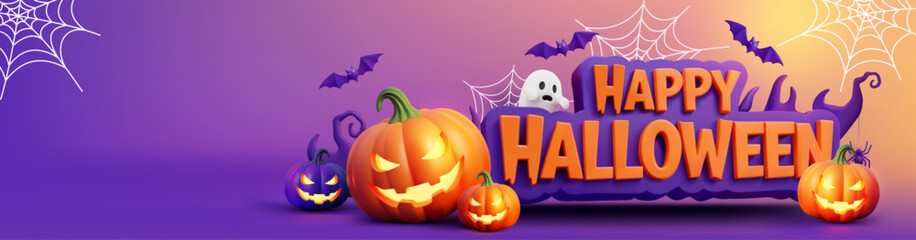 Halloween sale banner template, Perfect for promoting a sale with discounts up to 80% off. Ideal for Halloween promotions, online stores, or social media marketing during the Halloween season.