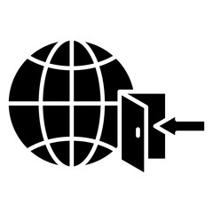 Network Gateway Glyph Icon