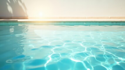 Calm Cyan Light Waves Backdrop