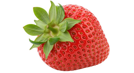 Isolated Strawberry on White Background
