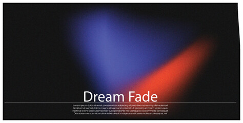 Fototapeta premium Dark and Moody Background with a Blue and Red Dream Fade Effect.