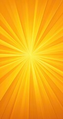 Obraz premium Radiating golden yellow sunburst