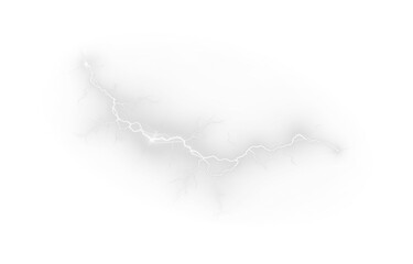 Bolt, lightning, electric, strike, energy — shining PNG flash effect. Glowing lightning PNG with Overlay on transparent background for weather, thunderstorm, shock, and power visuals.