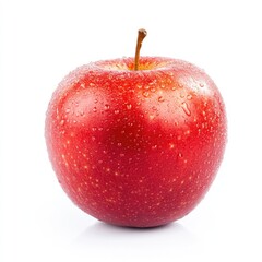 Single red apple with water droplets (4)