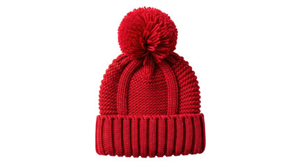 Isolated Red Knitted Winter Hat © Maros