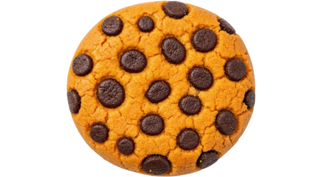 Isolated Chocolate Chip Cookie