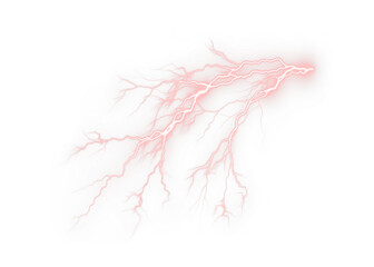 Electric, lightning, storm, flash, strike — realistic white bolt PNG, glowing thunder Overlay with transparent background. Energy effect PNG for weather and power visuals.