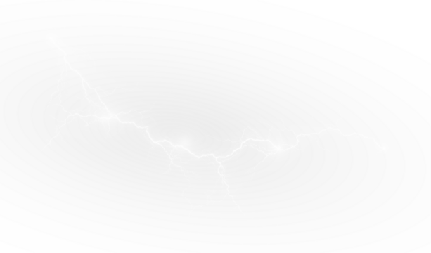 Lightning, thunder, strike, electric, energy PNG. Flash power sky PNG effect with transparent Overlay. Realistic storm electricity burst isolated on black background.