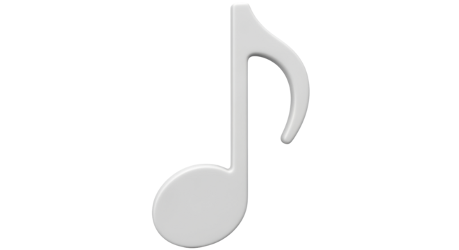 Isolated Music Note