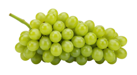 Isolated Green Grapes