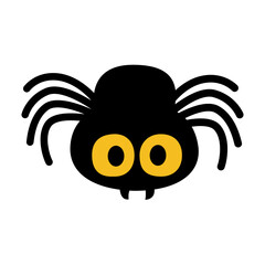 halloween bat and spider element concept