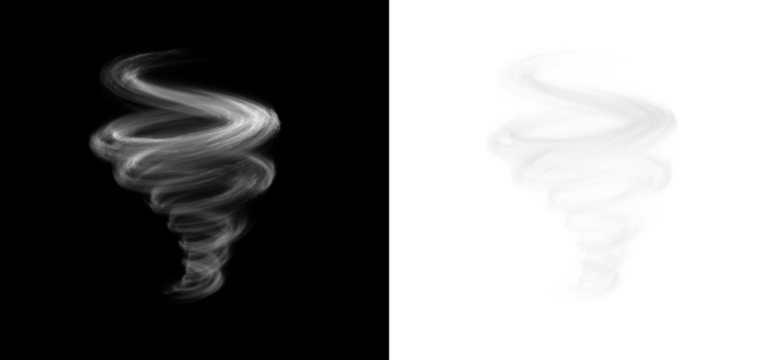 Spiral air rotation blue design