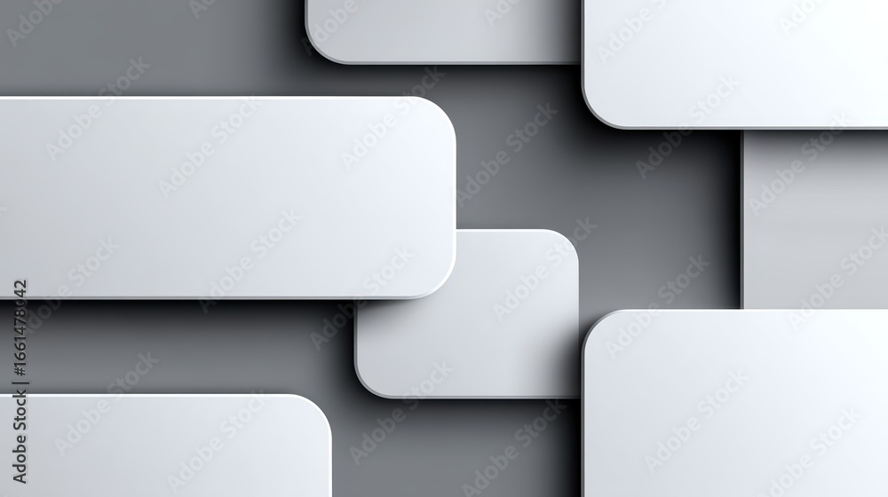 Poster a collection of clean empty white paper speech bubbles and thought clouds isolated on a simple flat 