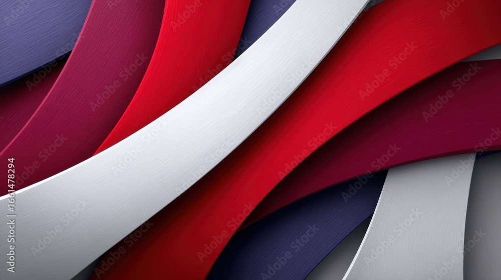 Poster dynamic patriotic illustration of an abstract background with a colorful red white and blue design c