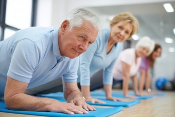 Pilates Mat Seniors: Physio-led Gymnastic Class for Man and Woman Couple