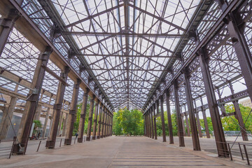 Cityscape of the streets of Nantes (France)