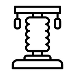 Scratching Post Vector Line Icon Design