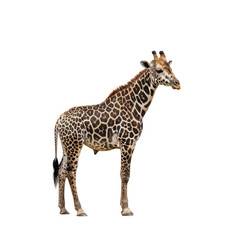 giraffe on white background