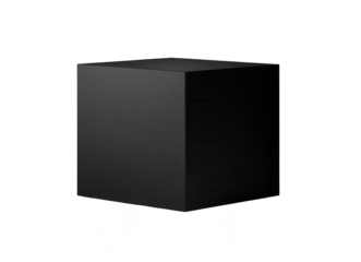 Black box mockup, jpeg, png, transparent