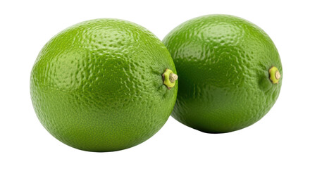 Isolated Two Fresh Limes