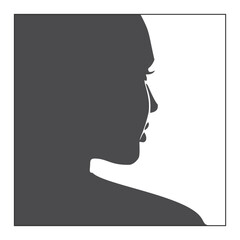 silhouette of a woman