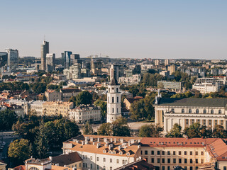 Naklejka premium Vilnius Old Town, panoramic view
