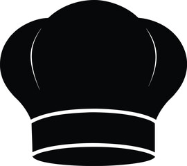 Chef's Hat Silhouette Icon