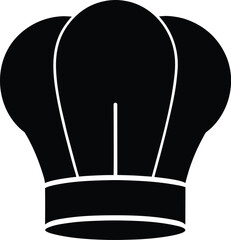 Chef Hat Icon Silhouette