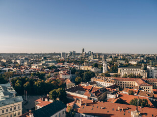 Fototapeta premium Vilnius Old Town, panoramic view