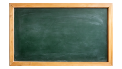 School Blackboard Isolated on White Background as Transparent. PNG. AI GENERATED