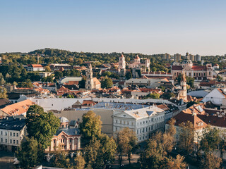 Obraz premium Vilnius Old Town, panoramic view