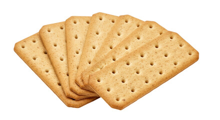 Isolated Pile of Crackers