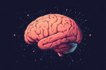 Artificial intellingence brain icon isolated