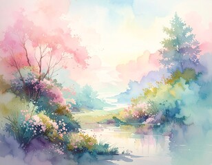 A pastel watercolor textured background with soft brushstrokes and artistic splashes. Perfect for invitation designs, creative posters, packaging, and branding.