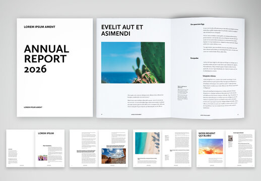 Clean Business Report Layout