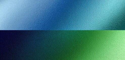 Gradient textured background in shades of blue and green.