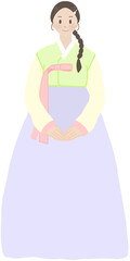 woman in Hanbok