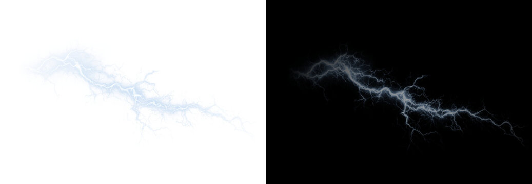 Bright flashes of lightning dispersing the darkness. Electric lines of light cutting through the blackness like pure energy. A thunder, overlay, lightning, storm, electric PNG.