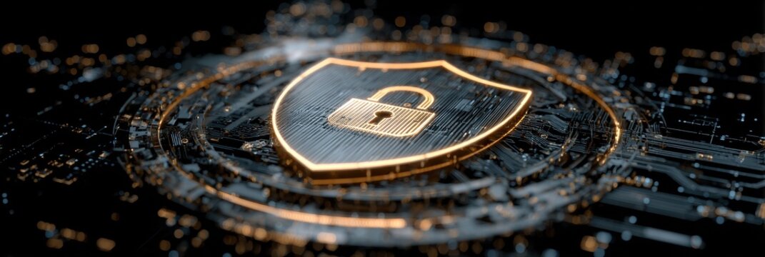 Trust Diagram. Zero Trust Architecture Model for Cybersecurity with Shield and Padlock Icons