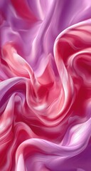Fototapeta premium Abstract fluid design of vibrant pink and purple silk-like folds