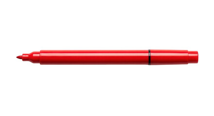 Red marker isolated on transparent background