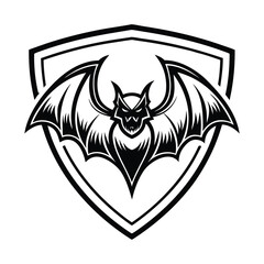 bat design bold and fierce in a circ