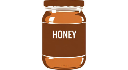 Isolated Jar of Honey