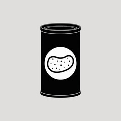 vector illustration of a black coffee cup