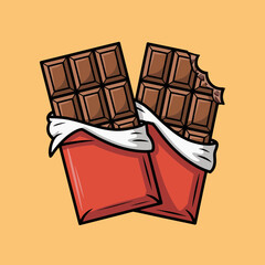 chocolate bar and chocolate