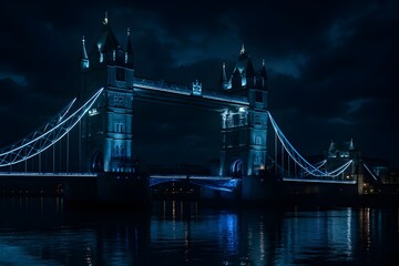 Obraz premium Iconic Tower Bridge in London with stunning architectural details, perfect for travel, history, tourism, architecture, and editorial use.
