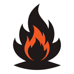 Camp Fire Line Icon with Editable Stroke and Pixel Perfect  icon line airt vactor outline Illustrations on white background.
