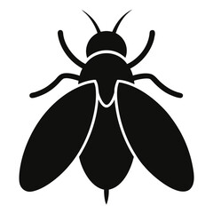 Fruit fly icon line airt vactor outline Illustrations on white background.